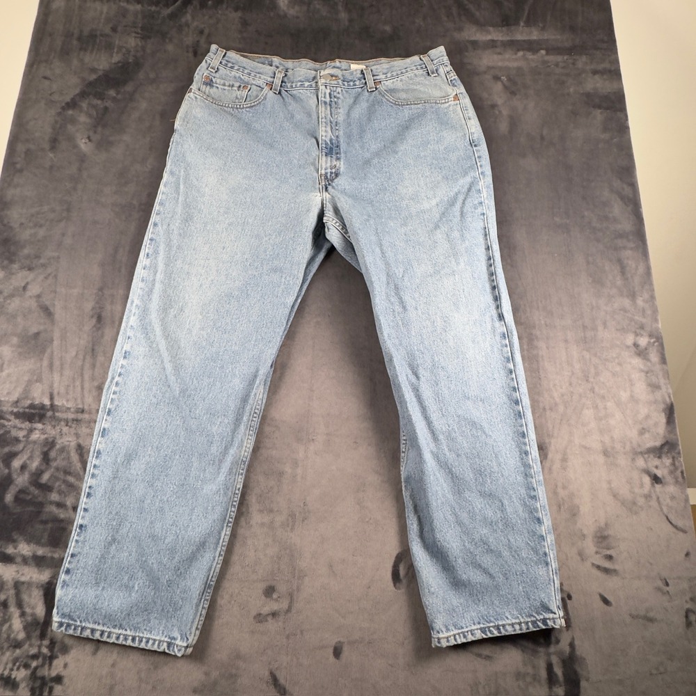 Levi's 560 Relaxed Fit Jeans Mens 42x30 Light‎ Wash Denim Tapered Leg